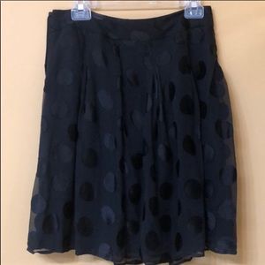 DKNYC black dotted skirt.